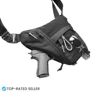 Tactical Sling Bag Crossbody Anti-Theft EDC Carry Quick-Draw Design Durable